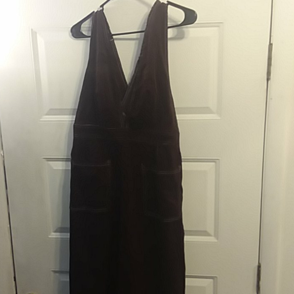 Burgandy overalls